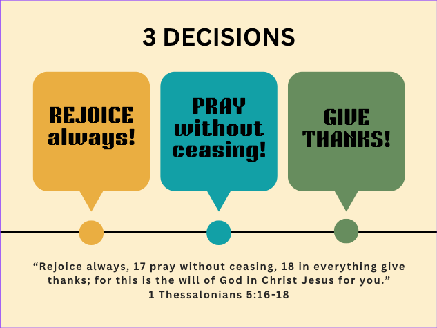 Rejoice! Pray! Give Thanks!